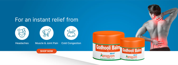 Godhooli Ayurvedic balm for headache cold relief and natural pain relief