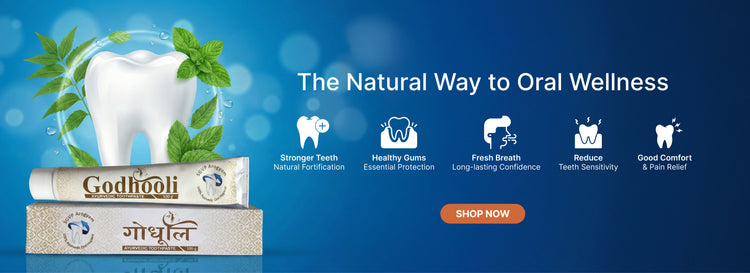 Godhooli Ayurvedic herbal toothpaste for natural oral care and healthy teeth