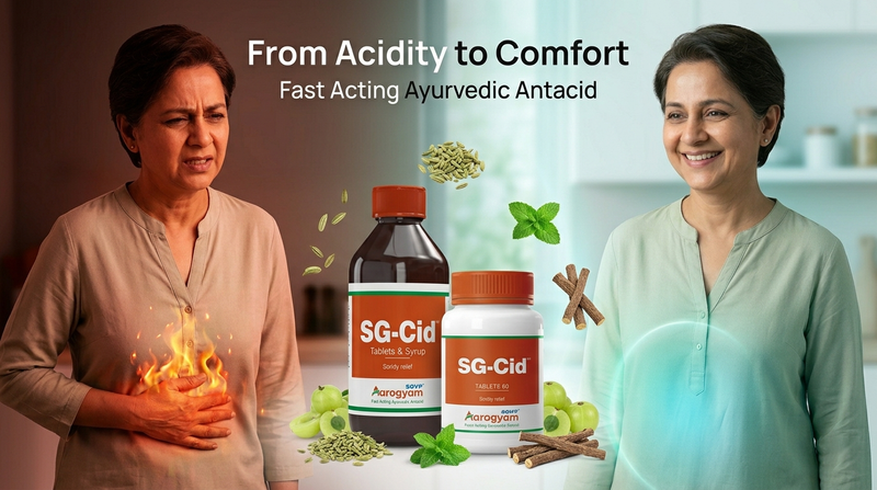 Natural Relief From Acidity & Gas: Ayurvedic Antacid Solution For Complete Digestive Comfort