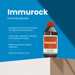 Immurock Ayurvedic syrup for immunity boost, infection guard and faster recovery – SGVP Aarogyam