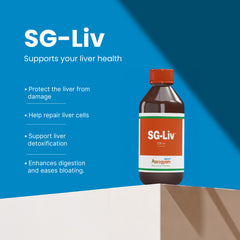 SG-Liv Ayurvedic syrup for liver protection, detox and fatty liver support – SGVP Aarogyam
