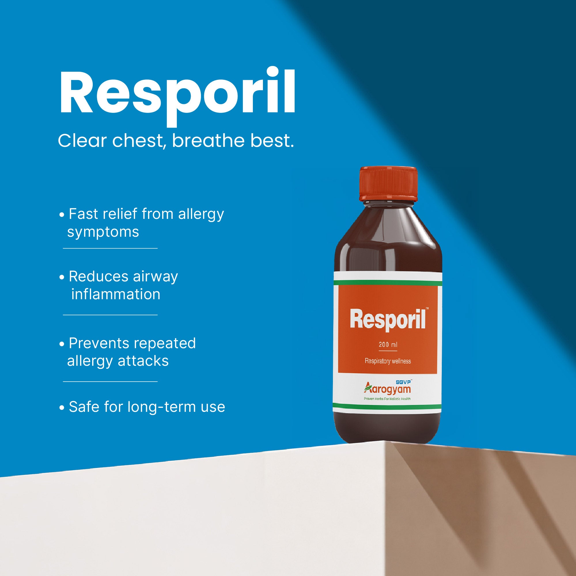Resporil Ayurvedic Syrup for respiratory relief, bronchial congestion and allergies – SGVP Aarogyam	