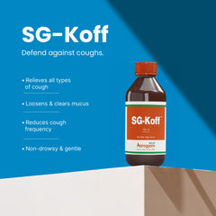 SG-Koff Ayurvedic syrup for dry and productive cough relief with Tulasi and Honey – SGVP Aarogyam