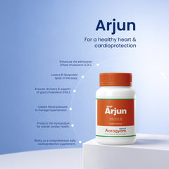 Arjun Ayurvedic tablet for heart health, blood pressure and cholesterol support – SGVP Aarogyam