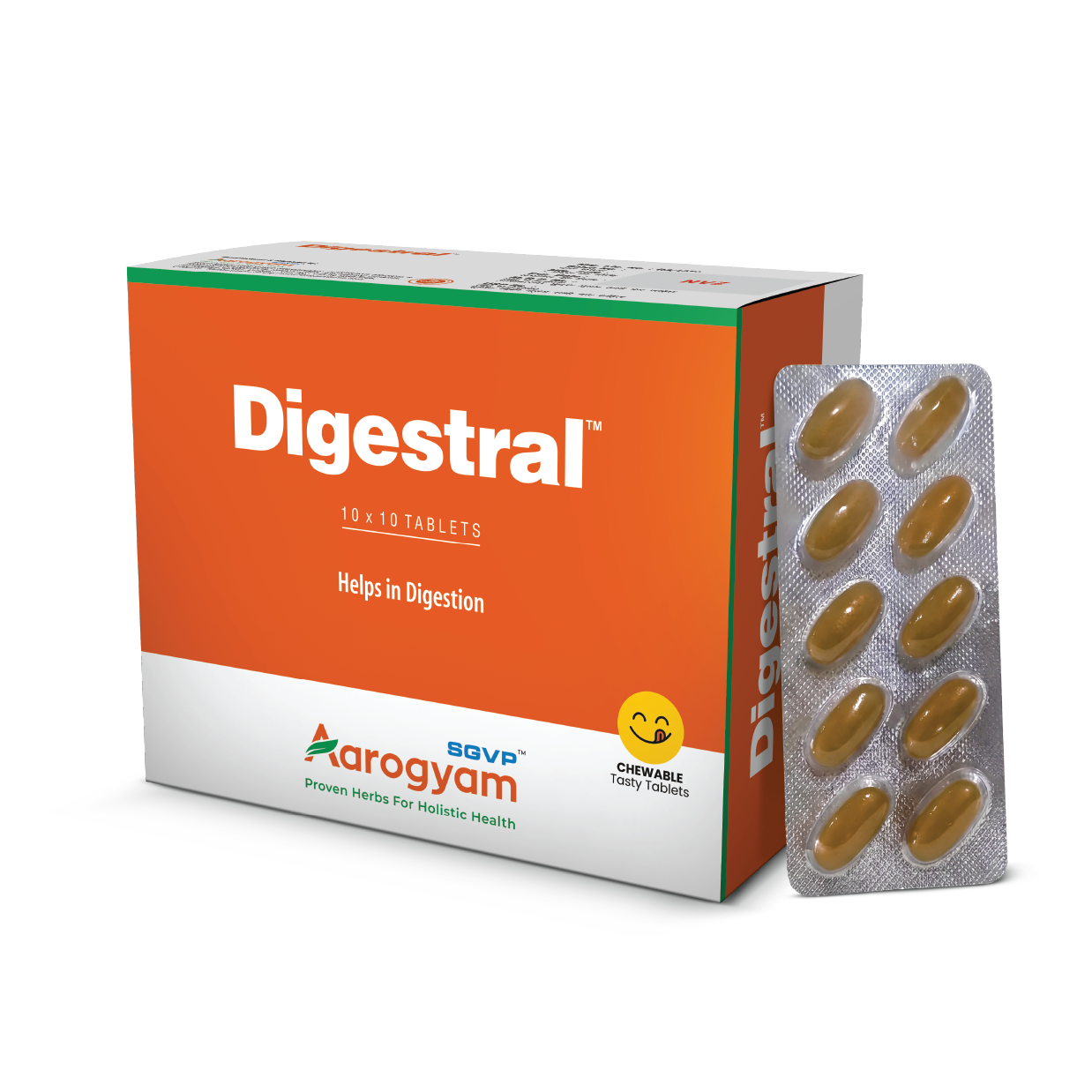 Digestral Strip – Ayurvedic tablet for digestion and gas relief