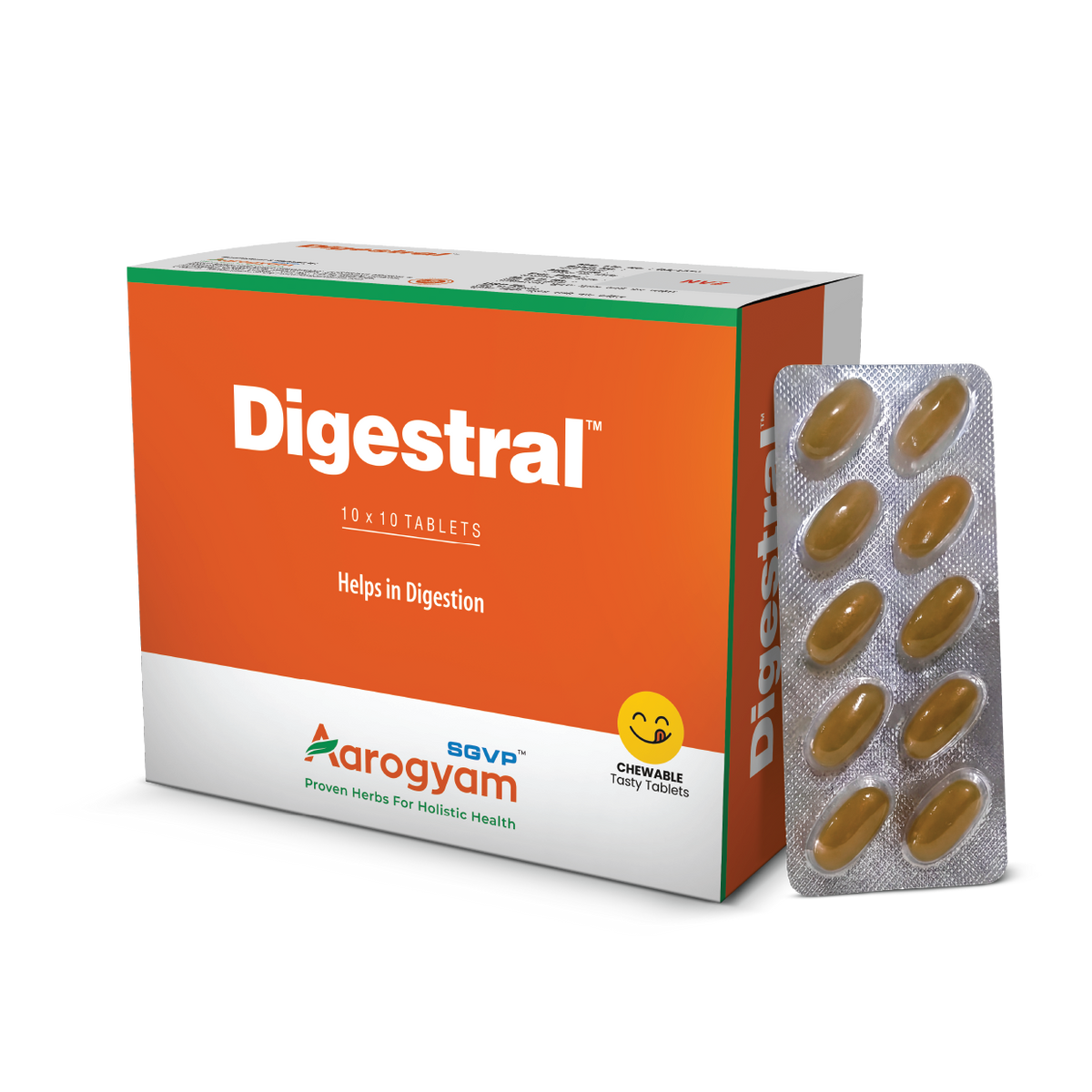 Digestral Strip – Ayurvedic tablet for digestion and gas relief